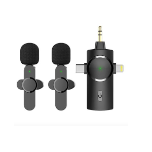 3-in-1 Wireless Lavalier Microphone