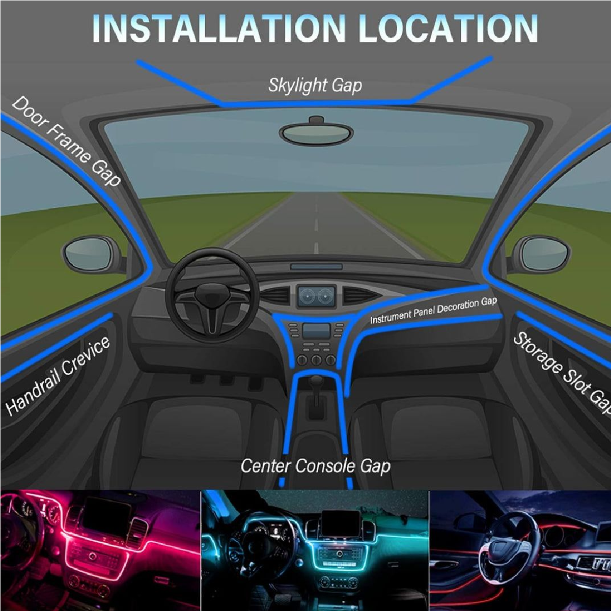 18 in 1 Car Ambient Colour Lighting - Image 5