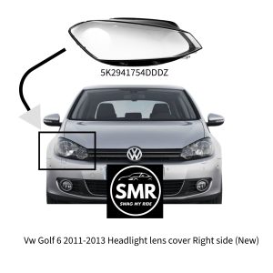 VW Golf 6 2011-2013 Headlight Lens Cover - Right