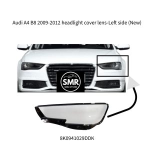 Audi A4 B8 2009-2012 Headlight Cover Lens-Left