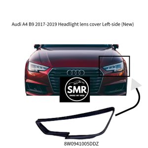 Audi A4 B9 2017-2019 Headlight Lens Cover - Right