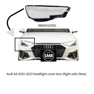 Audi A4 B9BA B1 2020-2023 Headlight Lens Cover - Right