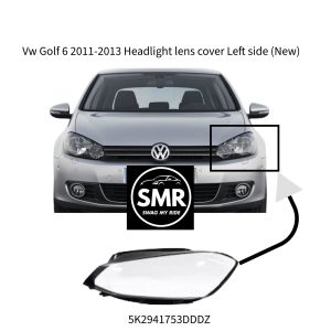 VW Golf 6 2011-2013 Headlight Lens Cover - Left